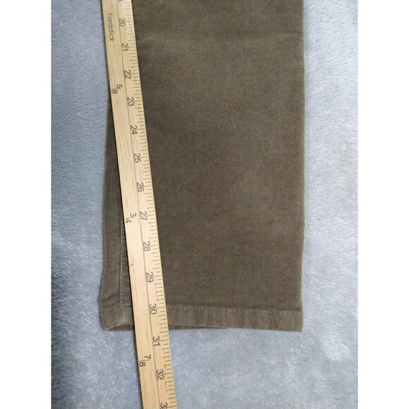 J Jill Pants Womens 8 Brown Corduroy Slim Straight Leg Mid Rise Stretch - Picture 5 of 10